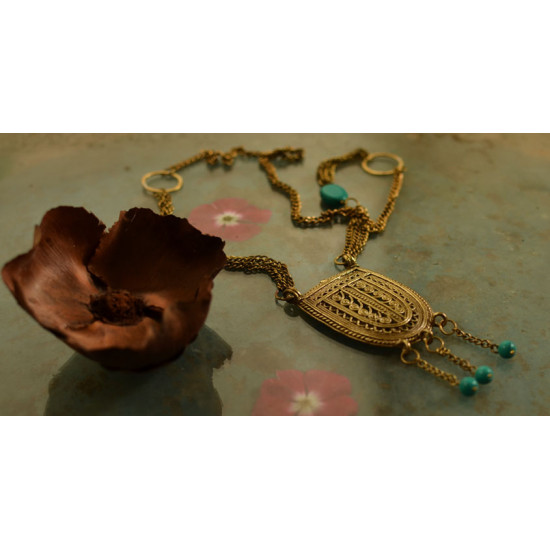 प्रभा ✺ Brass Necklace { 10 }